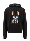 DSQUARED2 COTTON SWEATSHIRT WITH FRONTAL CIRO PRINT