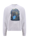 Palm Angels Organic Cotton Sweatshirt With Hunting In The Forest Print
