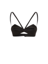 Versace Folded Wool-silk Bustier Top