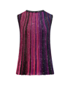 Missoni Sequin-embellished Pleated Tank Top