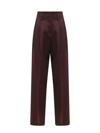 Golden Goose Journey Pant Flavia Wide Leg Compact Gabardine Wool