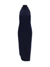 Fendi Funnel-neck Sleeveless Ribbed-knit Dress
