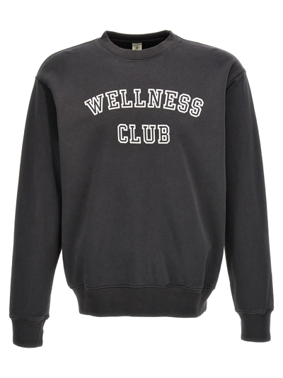 Sporty And Rich Wellness Club Sweatshirt Black In Faded Black