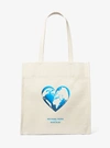 Michael Kors Watch Hunger Stop Recycled Cotton Canvas Tote Bag In Natural