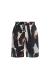 Alexander Mcqueen All-over Graffiti Acquerello Print Bermuda Shorts