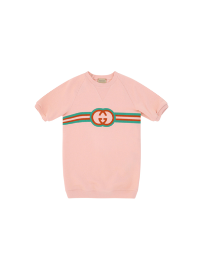 Gucci Jersey Dress In Pink