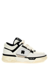 Amiri White And Black Chunky Sneakers With Logo Detail In Leather And Mixed Tech Fabrics Man In White