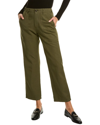 Alex Mill Neil Straight Leg Cotton & Linen Utility Pants In Green