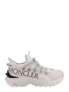 Moncler White Performance Sneakers With Tpu Spoiler In Neutral
