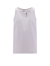 AMARANTO COTTON TANK TOP WITH STRIPED PATTERN