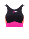Off-white Color-block Sports Bra