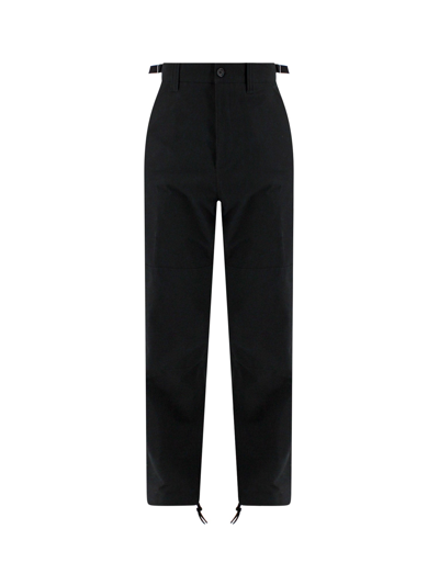Alexander Mcqueen Organic Cotton Trousers In Black