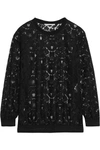 STELLA MCCARTNEY INES METALLIC-TRIMMED LACE SWEATER