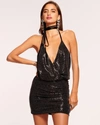 RAMY BROOK AVIANNA RUCHED MINI DRESS