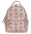 Mcm 'x-mini Stark Side Stud' Convertible Backpack In Soft Pink