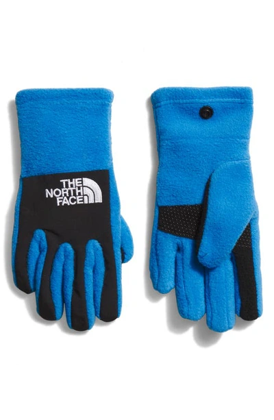 The North Face Kids' Denali Etip™ Recycled Polyester & Recycled Nylon Gloves In Optic Blue