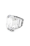 Swarovski Lucent Crystal-embellished Ring In Clear