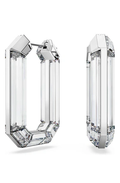 Swarovski Lucent Polished-finish Earrings In Clear