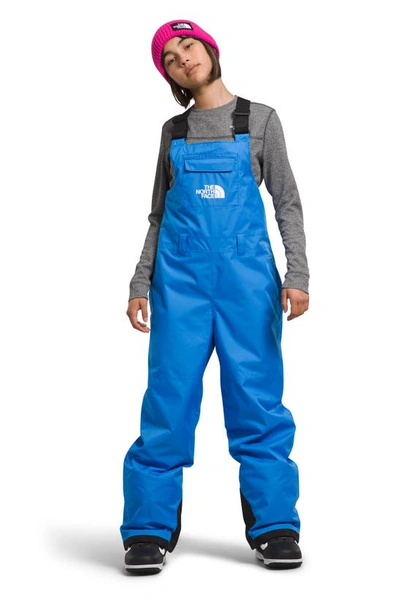 The North Face Kids' Freedom Waterproof Insulated Recycled Polyester Snow Bib In Optic Blue