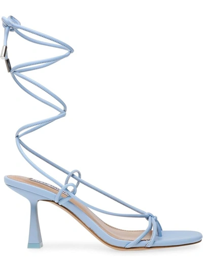 Steve Madden Superb Womens Strappy Thong Heels In Blue