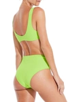 SOLID & STRIPED THE BEVERLY RIBBED BOTTOM IN LIME