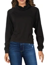 B & A BY BETSY AND ADAM WOMENS PULLOVER BUILT-IN MASK CREWNECK SWEATER