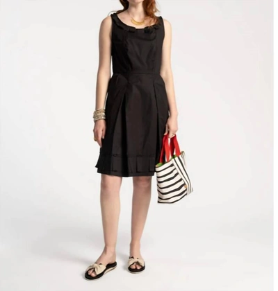 Frances Valentine Scoop-neck Mini Slip Dress In Black