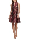 VINCE CAMUTO WOMENS METALLIC JACQUARD COCKTAIL AND PARTY DRESS