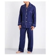 DEREK ROSE Lombard jacquard cotton pyjama set