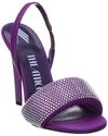Attico Rem High-heeled Sandals In Purple