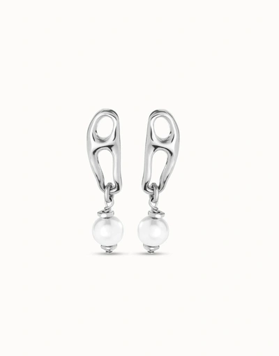 Unode50 Pearl & Match Earrings In Silver
