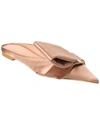 Ferragamo Emii T Satin Flat In Pink