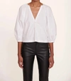 Staud White New Dill Blouse In White