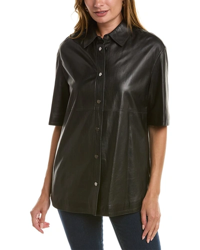 BRUNELLO CUCINELLI LEATHER SHIRT