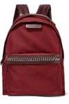 STELLA MCCARTNEY THE FALABELLA GO FAUX LEATHER-TRIMMED SHELL BACKPACK