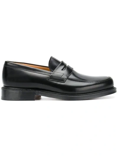 Church's Low Heel Loafers In Black