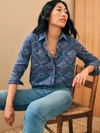 Faherty Legend Sweater Shirt In Western Jewel Sky