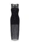 Milla Sensational Sheer Lace Maxi Dress, Xo Xo In Black