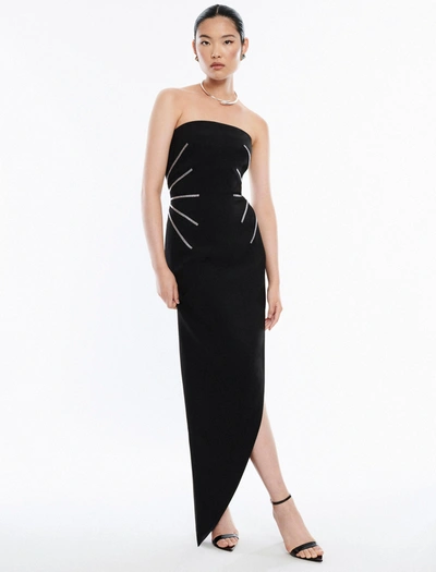 Bcbgmaxazria Rhys Strapless Gown In Black Beauty