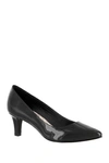 Easy Street Pointe Pumps In Black Patent