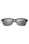 Ted Baker 58mm Polarized Rectangular Sunglasses In Grey
