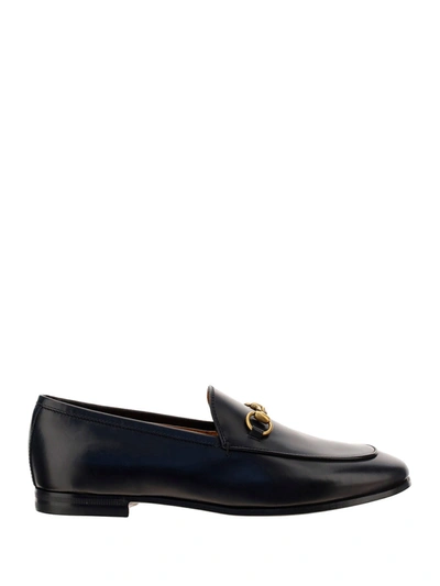 Gucci Jordaan Horsebit Loafer In Black