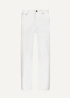 Loulou Studio Wular Straight-leg Ankle Denim Pants In Multi