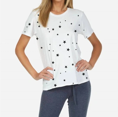 Michael Lauren Hall Short Sleeve Tee With Stars In White