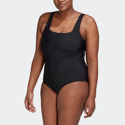 Adidas Originals Women's Adidas Iconisea Swimsuit (plus Size) In Black