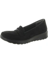 Bzees Gamma Womens Comfort Insole Platform Loafers In Black