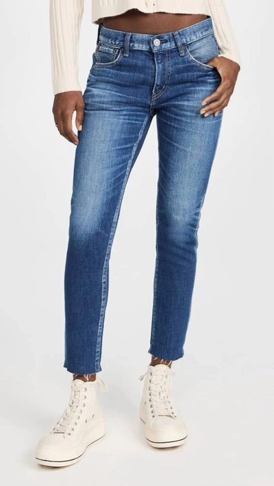 Moussy Mv Warren Skinny Jeans In Blue