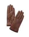 VINCE BASIC ONE-BUTTON CASHMERE-LINED LEATHER GLOVES