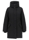 Canada Goose Rossclair Water Resistant 625 Fill Power Down Parka In Black