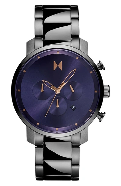 Mvmt Men's Chrono Gunmetal Ion-plated Stainless Steel Bracelet Watch/45mm In Gray